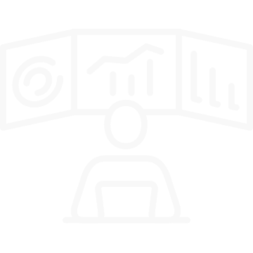 icon of main looking at charts