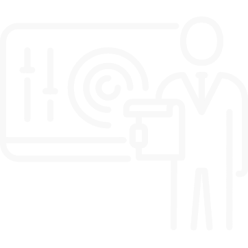 icon of man looking at chart